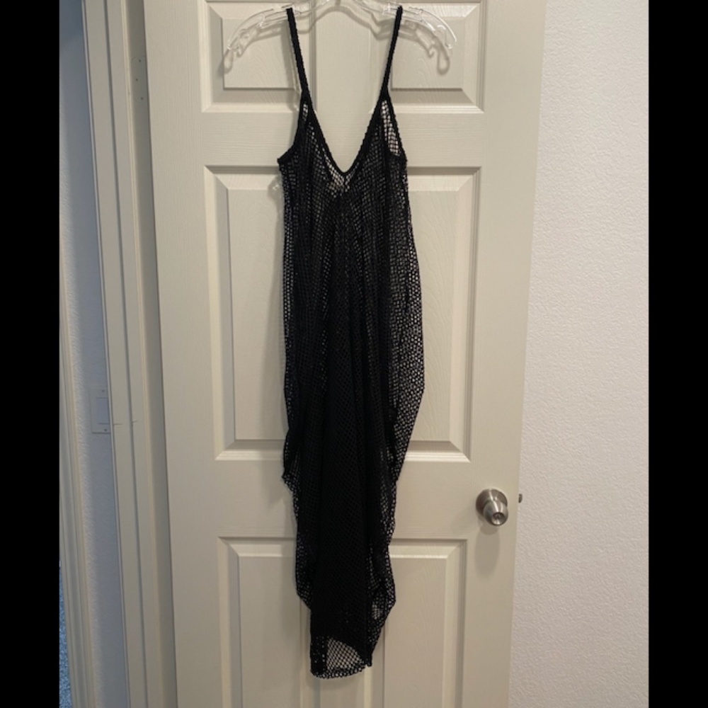 Fishnet beach cover up dress